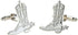 Cowboy Boot Stirrups Pair Cufflinks in a Presentation Gift Box & Polishing Cloth...