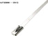 HS Metal Zip Ties Stainless Steel Cable Tie 11.8 Inch (100 Pack) Extra Heavy Duty Self-Locking Strap Ties 225 Lbs Perfect for Exhaust,Fence Outdoo...