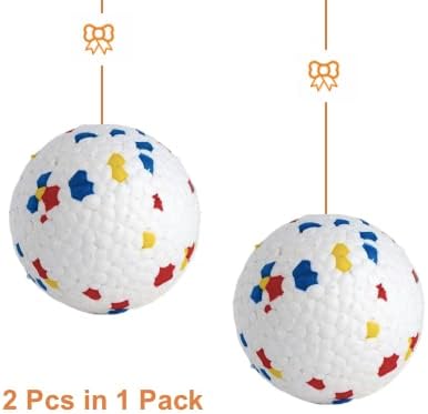 Potato Brothers-Pet Toys- Fetch Mate Chewly Durable Balls 2 pcs 3 Primary Colors for Dog...