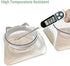 Adjustable Transparent Tilted Bowl Feeder with Raised Stand for Cat Pet(White)...