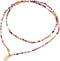 Boho Rainbow Beaded Necklace Layered Neck Chain Multi Color Bead Choker Necklaces Shell Star Butterfly Collar Jewelry Colorful Flower Chain Beach ...