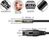J&D XLR to 3.5mm Microphone Cable, PVC Shelled XLR Female to 3.5mm 1/8 inch TRS Male Balanced Cable - 3 Feet for DSLR Camera, Computer Sound Card...