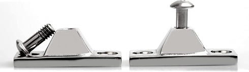 Marine Deck Hinge,Side Mount,316 Stainless Steel Boat Bimini Top Fitting Hardware and Yacht Accessories,Pack of 2,Included Installation Screws...