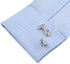 Chess Pawn Knight Pair Cufflinks in a Presentation Gift Box & Polishing Cloth...
