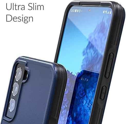 Crave Galaxy S22+ Slim Guard Case, Shockproof Navy Bumper for 6.6" Samsung S22 Plus...