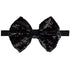 CÉLLOT 15pcs Baby Girl Headbands Sparkly Glitter Sequins 4" Big Hair Bows Ribbon Soft Stretchy Hair Bands for Infant Newborn and Toddlers...