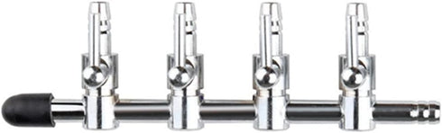 Aquarium Air Valve 4 Way Inline Manifold Air Flow Pump Tubing Splitter Lever Control Valve 4-Pack...