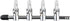Aquarium Air Valve 4 Way Inline Manifold Air Flow Pump Tubing Splitter Lever Control Valve 4-Pack...