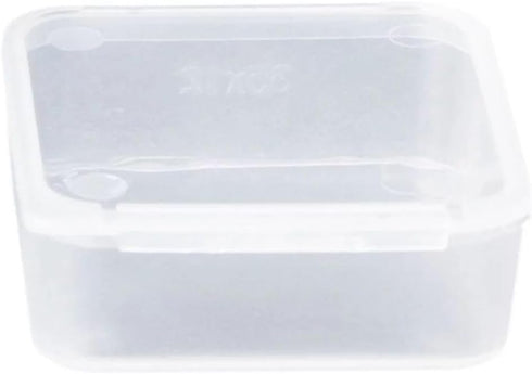 Square Clear Jewelry Storage Boxes Beads Crafts Case Containers-Reusable Plastic- 6x6x1.8cm Comfortable and Environmentally Professional Design Or...