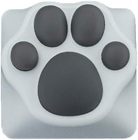 Gaming Keycaps Machinery Keyboard keycaps Cat paw Shape ABS Base (Black/Grey)...