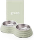 Angeer Dog Bowl Pet Bowl Anti Overturning and Anti Slip Double Bowl Dog Bowl Dog Plate Cat Bowl Stainless Steel Easy to Clean Drinking Water Bowl ...