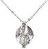 Pearlina Dragon Cultured Pearl in Oyster Necklace Set Silver-tone Cage w/Stainless Steel Chain 18"...