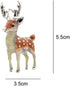 Deer Brooch Pin Retro Animal Brooch Pin Clothing Hat Dress Accessories for Girl Woman Cute Beautiful Animal Pin Winter Jewelry Coat Accessories Bi...