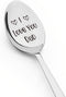Dad Father Gifts Spoon from Daughter Son - I Love You Dad Spoon Gift for Father Daddy Fathers Day Birthday Gifts Cute Engraved Tea Coffee Spoons G...