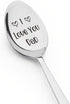 Dad Father Gifts Spoon from Daughter Son - I Love You Dad Spoon Gift for Father Daddy Fathers Day Birthday Gifts Cute Engraved Tea Coffee Spoons G...