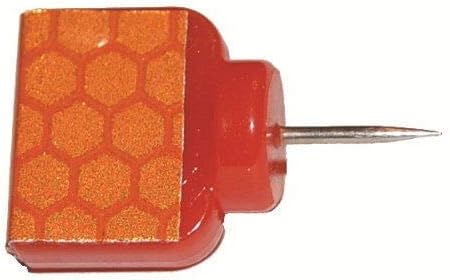 Orange Reflective Wing Tacks (Pack of 50) Trail Tacks, Glow Tacks, Hiking Markers, Trail Marking Tacks, Mark Trail Reflective Thumb Tacks for Hunt...