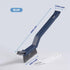 2-in-1 Cleaning Scrub Brush for Bathroom Gap, Long Handle Scrubber with Built-in Clip and Scraper, Holder Shower Cleaner Brushes for Kitchen Sink ...