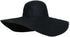 1Pcs Women Wide Brim Straw Hat Foldable Beach Floppy Sun Hat Black...
