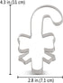 LILIAO Christmas Candy Cane with Bow/Ribbon Cookie Cutter - 2.8 x 4.3 inches - Stainless Steel...