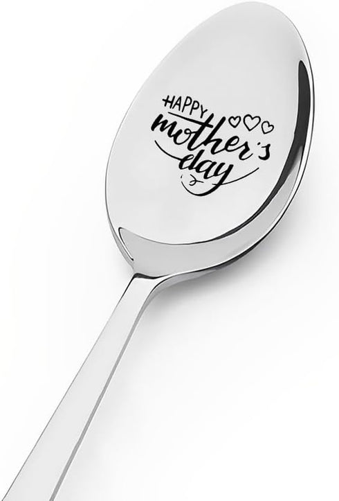Happy Mothers Day Gifts for Mom Coffee Tea Spoon Gifts for Mama Mother Birthday Gifts for Mommy Mom Retirement Gifts for Mother In Law Thank You A...