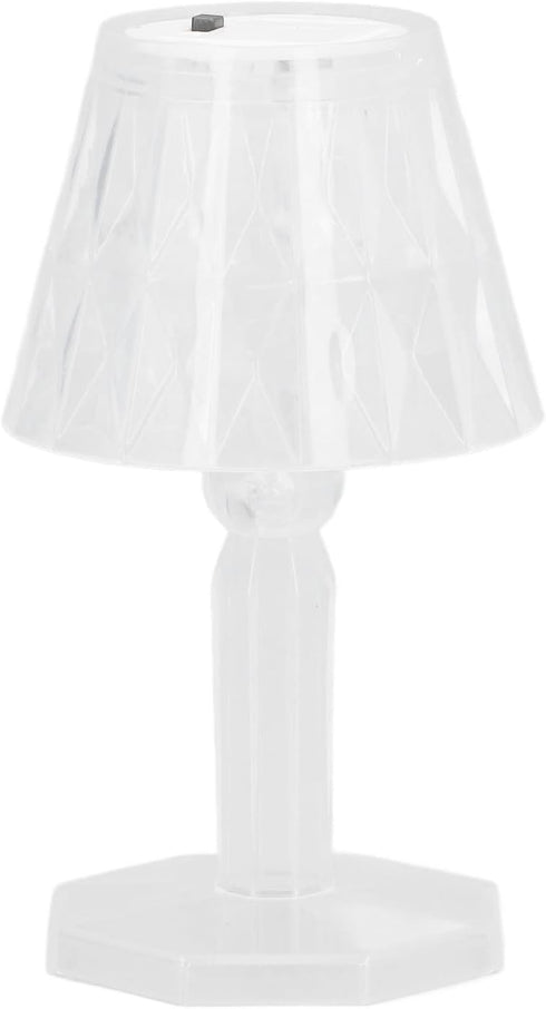 Walfront Crystal Table Lamp, Bedside Lamp Bedside Bed Night Light Plastic Pretty Effects for Bedroom Home(Pure White)...