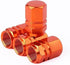 4Pcs Orange Tire Valve Stem Caps, Heavy-Duty Tire Valve Caps, Aluminum Alloy Wheel Caps, Tires Accessories, Universal for Cars, Suvs, Bike, Trucks...