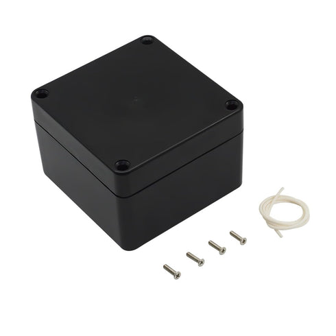 LeMotech Junction Box IP65 Waterproof Project Box Dustproof ABS Plastic Electrical Boxes Universal Enclosure for Electronic Black 3.29x 3.19x 2.2 ...