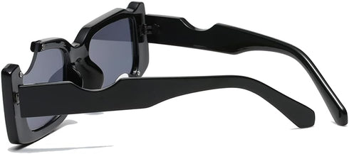 Irregular Small Rectangle Sunglasses Women Vintage Punk Sun Glasses UV Protection by LJCZKA...