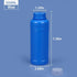 16.9 oz Plastic Reagent Bottle, Laboratory Grade High-Density Polyethylene Bottle, Wide Mouth with Screw Cap, Plastic Sample Bottles for Classroom...