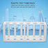 Hilitand Test Tube Rack, 6 Holes 6 Slots Plastic Test Tube Holder Storage Stand for Drying Less Than 25mm Tubes White...
