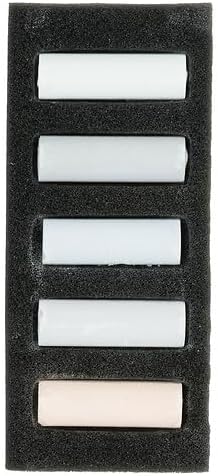 Rembrandt Soft Pastel Micro Set, 5-Piece Half Sticks, Light Greys...