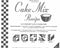 Moda Cupcake Mix Recipe Foundation Paper Pattern Pad #1...