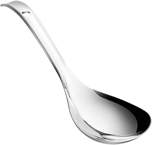 Luxshiny Rice Scooper Stainless Steel Rice Spoon, Rice Paddle Large Soup Spoon Kitchen Utensil for Home Kitchen Stainless Steel Spoon...