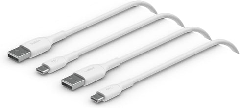 Belkin BoostCharge USB-C Cable (1M/3.3ft), USB-C to USB-A Cable, USB Type-C Cable for iPhone 15 Series, Samsung Galaxy S24, S24+, Note20, Pixel 8,...