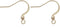 COIRIS 100 Pairs Earwires French Earring Hooks/Dangle Earring Findings Jewelry Making DIY (EH-1008-gold)...