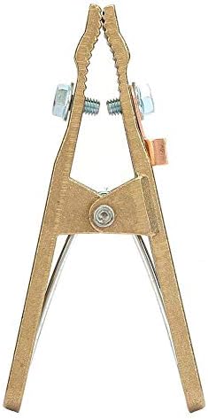 Welding Ground Clamp Brass Earth Clamp A-shape Welder Earth Ground Cable Copper Grip Clip Clamp for Welding Machine(260A)...