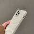 QLTYPRI Compatible with iPhone 12 Case/iPhone 12 Pro Case, Cute Wave Water Ripple Pattern Case for Girls Women, Slim Satin Glossy Soft Silicone TP...