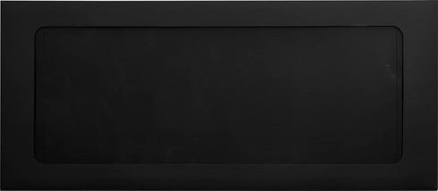 LUXPaper #10 Business Full Face Window Envelopes | Peel & Press | 4 1/8" x 9 1/2" | Midnight Black | 80lb. Text | 50 Qty...