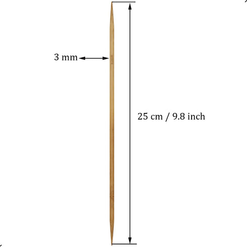 6Pcs 3mm Wooden Double Pointed Knitting Needles US Size 2.5 for DIY Yarn Craft Set,Socks,Sweater, Nice Gift for Women Adults Kids Children Beginne...