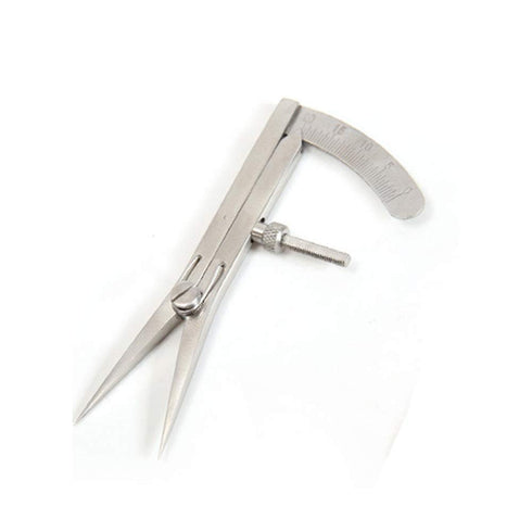 XIAN 3.5 Inch Adjustable Marking Gauge Mini Edge Press - Pitch Gauge DIY Leather Craft Tool, Precision Spring Dividers Calipers Compass Measuring ...