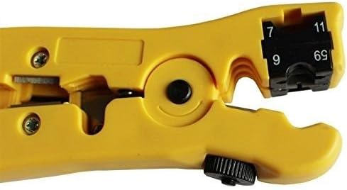 Pack 2pcs Universal Cable Wire Stripper Cutter Stripping Tool for Flat or Round UTP Cat5 Cat6 Wire Coax Coaxial...