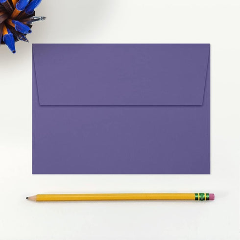 LUXPAPER A7 Invitation Envelopes for 5 x 7 Cards in 80 lb. Wisteria, Printable Envelopes for Invitations, w/ Peel and Press Seal, 50 Pack, Envelop...