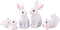 Miniature Bunny Rabbit Resin Figurine Easter Mini Bunny Ornament Cute Miniature Bunny Statue Tiny Animal Cake Topper Fairy Garden Supplies...