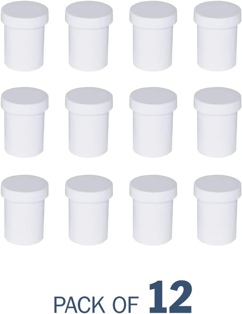 EZY DOSE Ointment Jar and Container, Screw on Cap, Leak-Proof Container for Creams and Balms, Durable Design, Ideal for DIY Skincare and Herbal Re...