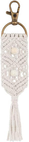 Macrame Keychains Boho Bag Tassels Handcrafted Accessory for Car Key...