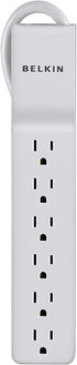 Belkin 6-Outlet Commercial Power Strip Surge Protector with 2.5ft Cord, 555 Joules,White...