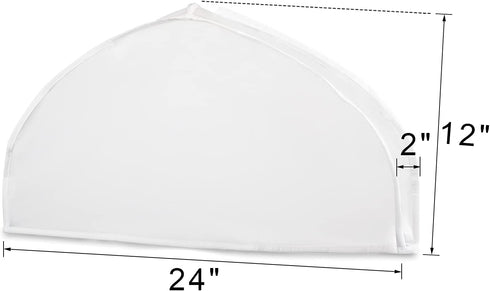 Zilink Shoulder Covers for Clothes (Set of 15) Breathable Garment Dust Covers Protectors with 2" Gusset for Suit, Coats, Jackets, Dress Closet Sto...