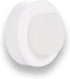 EVI | Wall Mounted Doorstop | Natural Silicone | Adhesive or Screw Installation | Stainless Steel | Mod. I-254 (White Rubber - White Lacquered)...