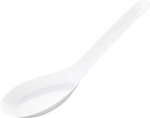 Disposable wihte Plastic Spoons, 50 PCS Asian Soup Spoons,Chinese Spoons,tasting spoon,front dish spoon,Plastic Cutlery(White flat bottom)...