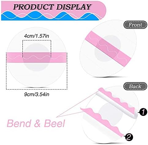 60 Packs Shower Waterproof Patch Freestyle Transparent Adhesive Patches Waterproof Sensor Covers Precut Clear Protection Stickers Clear CGM Overpa...